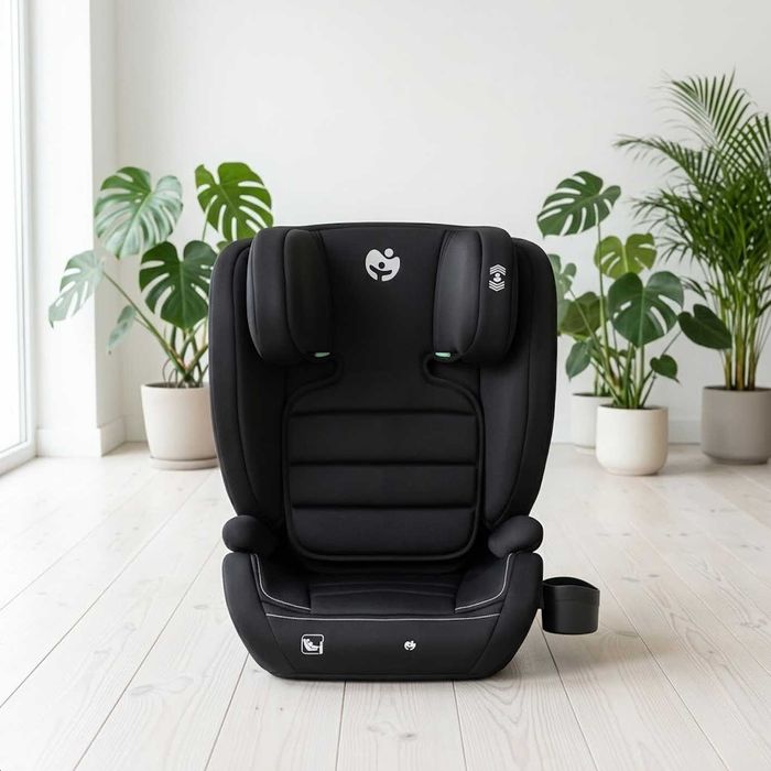 Fotelik Samochodowy 15-36 kg 100-150 cm ISOFIX Dla Dziecka I-size ECE R129 Czarny + GRATISY