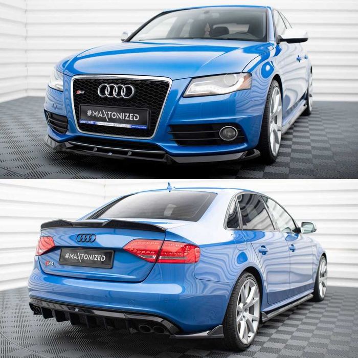 Тюнинг Audi S4 B8 / A4 S-line обвес сплиттер пороги диффузор спойлер