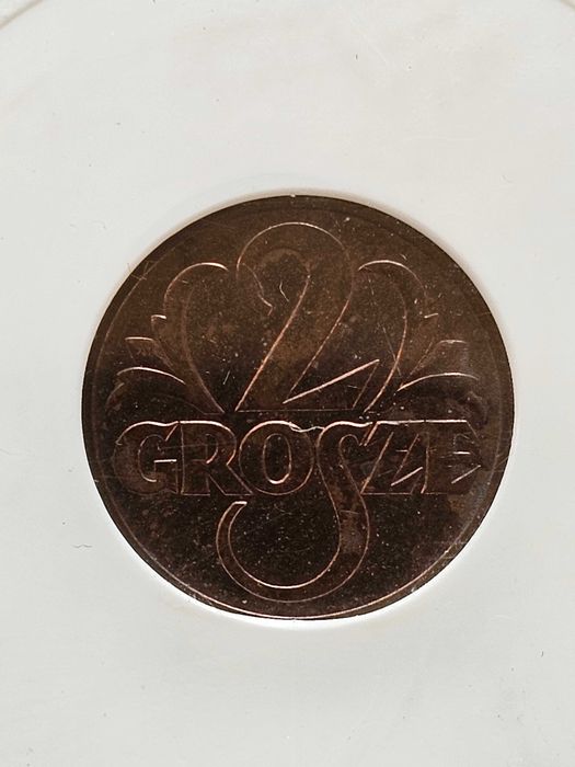 2 grosze z 1938 roku mennicze