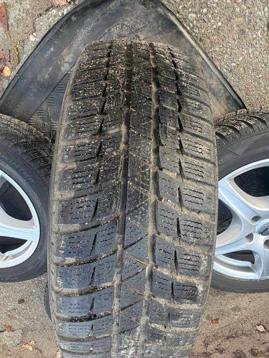 4x Koła Aluminiowe NISSAN PULSAR 5x114,3 ET40 opony ZIMOWE 195/60R16