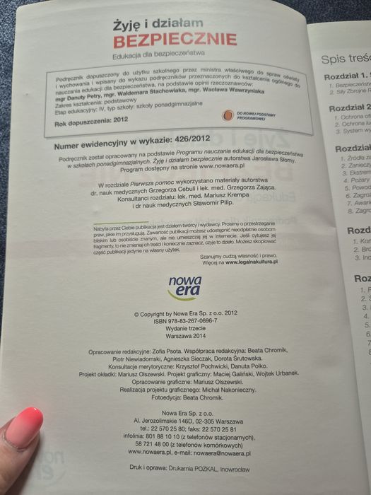 Żyję i działam bezpiecznie nowa era