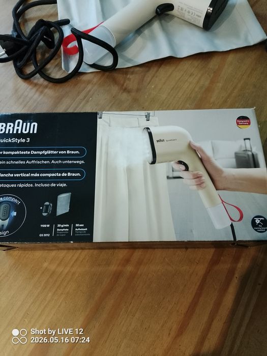 Parownica do ubrań Braun QuickStyle 3 Moc 1100 W,