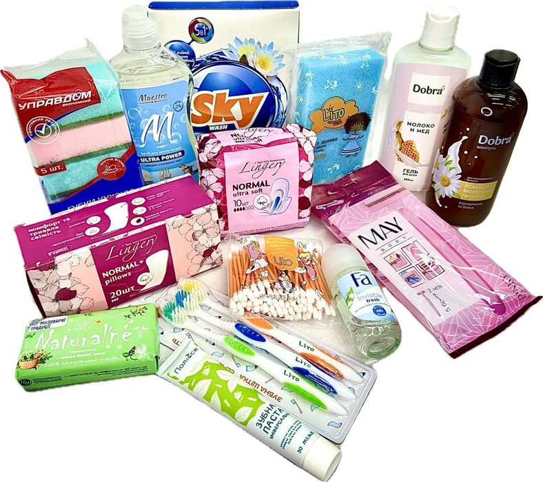 Прокладки, тампоны, влажные салфетки,зуб.щетки, сухой душ, для бритья