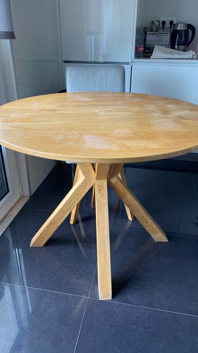 Mesa madeira redonda 1M