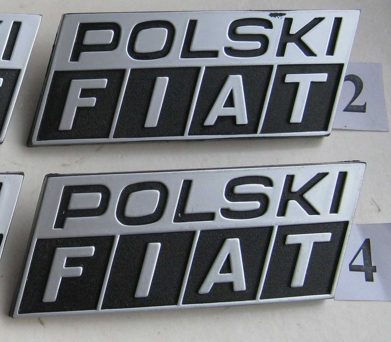 Emblemat, znaczek, logo POLSKI FIAT. Nowy oryginał.