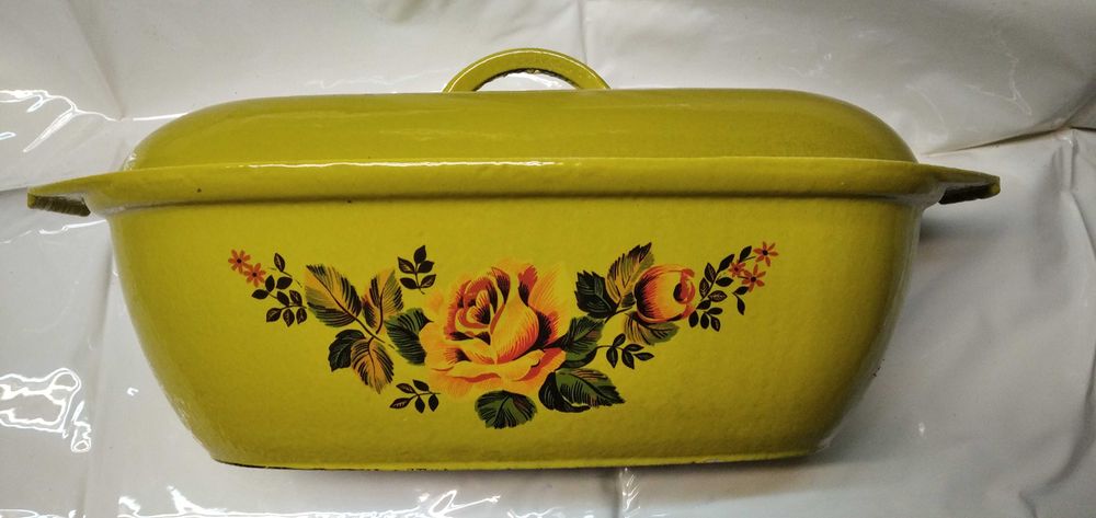 Чавунна емальована утятниця 5л(гусятниця)