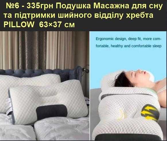 Ортопедична подушка з ефектом пам'яті Анатомічна подушка для сну