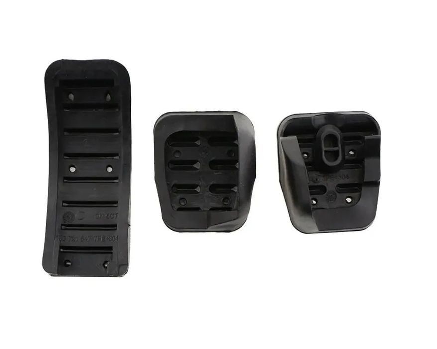 Conjunto Capas Pedais Alumínio Volkswagen Seat Audi - 3 peças