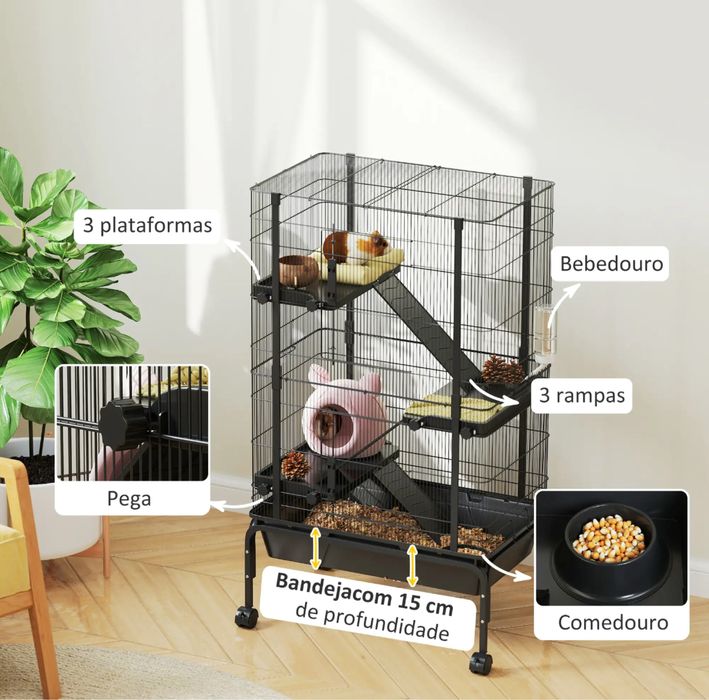 LOJA!! - Gaiola para Coelhos Anões, Petauros do açúcar, Furão - PORTES GRÁTIS