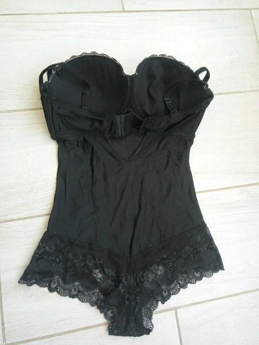 Боді Jasmine колекція JADE, колір: чорний/бежевий 75C