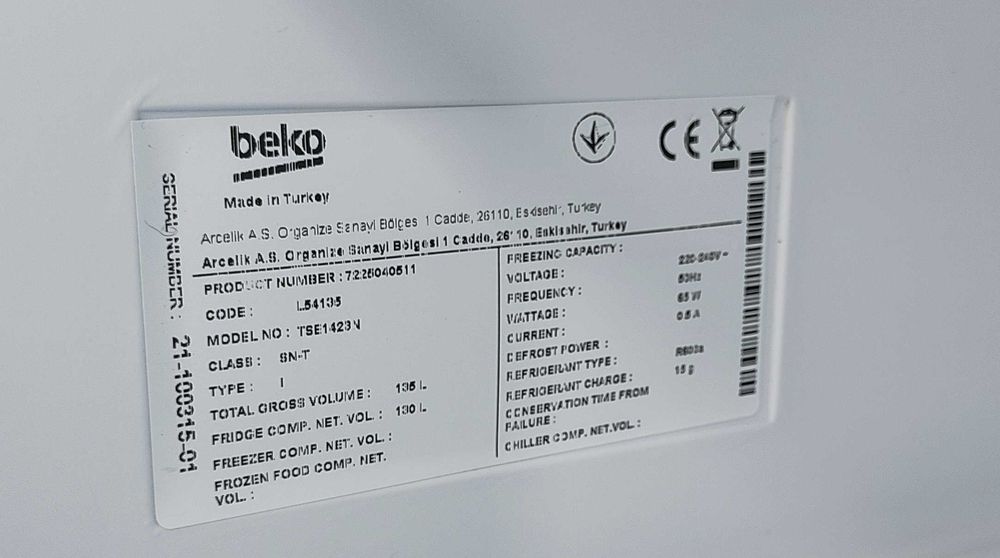 Frigorífico Beko simples (Évora)