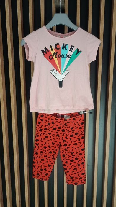 Komplety spodenki i bluzka dziewczęca Disney Mickey Mouse rozmiar 8-10lat