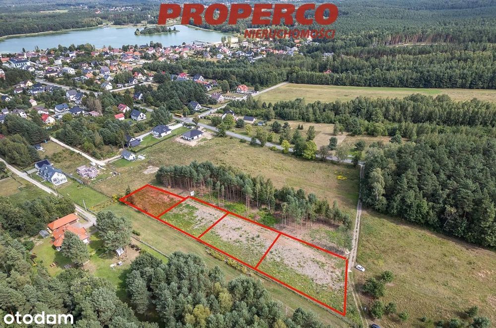 Działka 876m2, las, zalew - Borków gm.Daleszyce