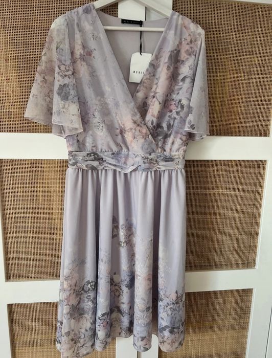 Nowa Kopertowa sukienka w kwiatowy wzór