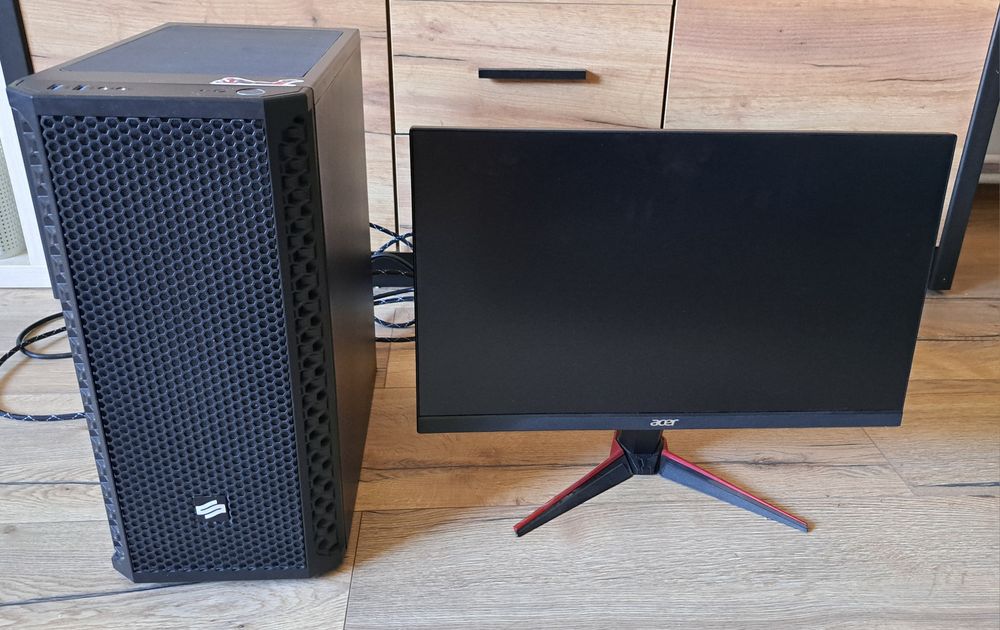 Komputer gamingowy + MONITOR ACER | i5-10400F | GTX 1060 3GB | 16GB RAM | SSD