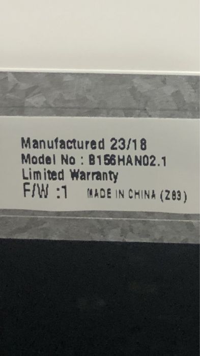 Матрица 15.6 FullHd IPs 30пин 350мм без креплений