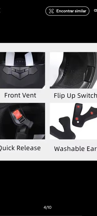 Capacete Modular Integral Moto (Novo)