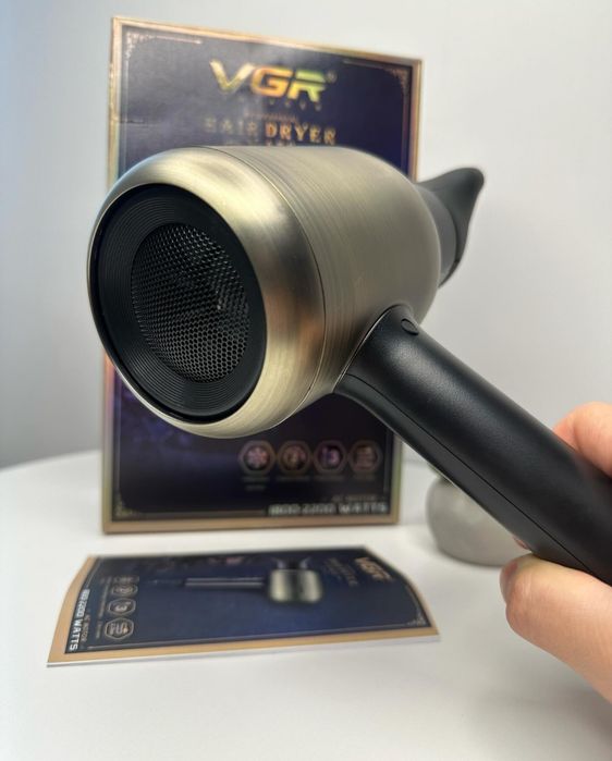 Фен стайлер професійний VGR-453 2200 Вт метал золото