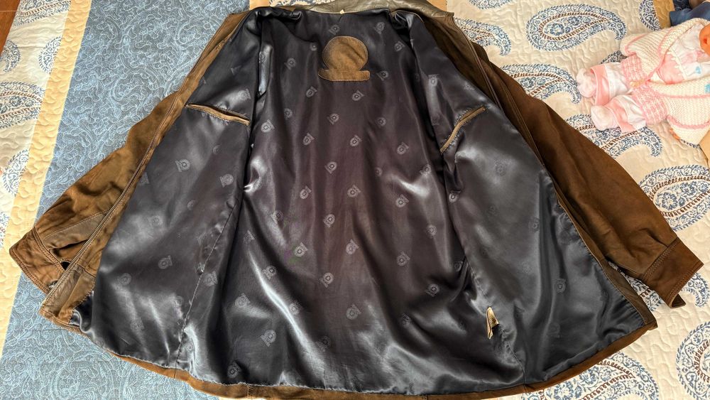 Casaco Vintage Duffle Coat em Pele Ovina, Fabrico Espanhol (Inca), 48