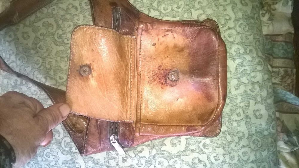 Bolsa de Cintura/Ombro Cabedal Vintage