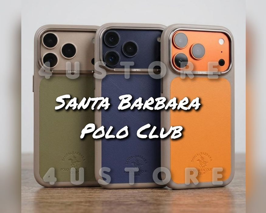 Чехол кожаный Santa Barbara Polo Ula Magsafe на iPhone 17 18 Pro чохол шкіряний преміум з магнітом на айфон з магсейв