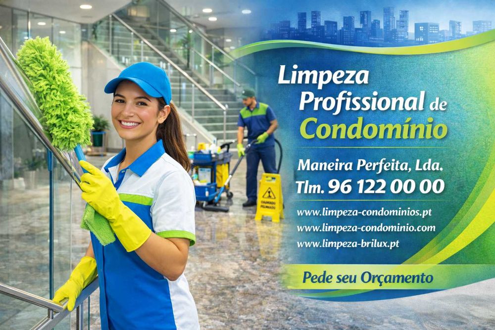 LIMPEZA de CONDOMÍNIOS, zona de Lisboa, Odivelas, Amadora