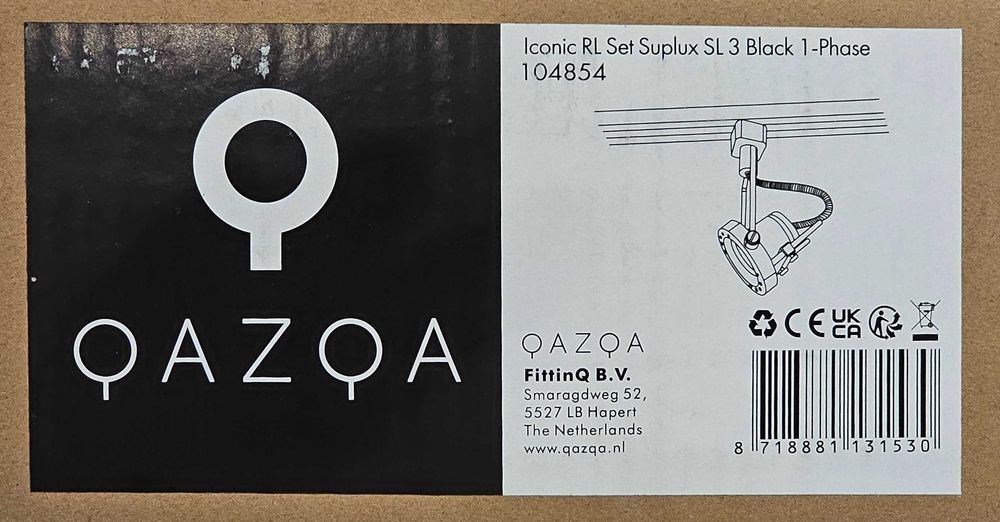 Szynoprzewody 1-fazowe QAZQA Iconic Czarny 11m + komplet łączników NOWE