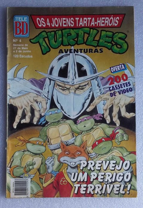 Os 4 Jovens Tarta- Heróis- Turtles Aventuras  Nº4