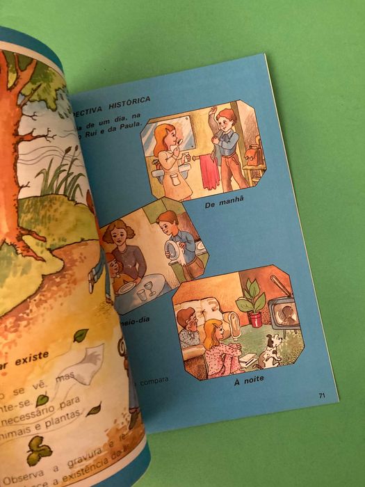 Livro Escola Primária Á nossa Volta Meio Físico e Social 1º Classe Anos 80 Porto Editora
