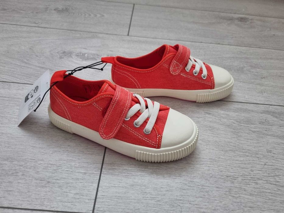 Czerwone Trampki Tenisówki Dziewczęce H&M 29 Nowe