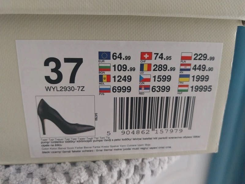 Eleganckie szpilki LASOCKI 37 – czarne, klasyka