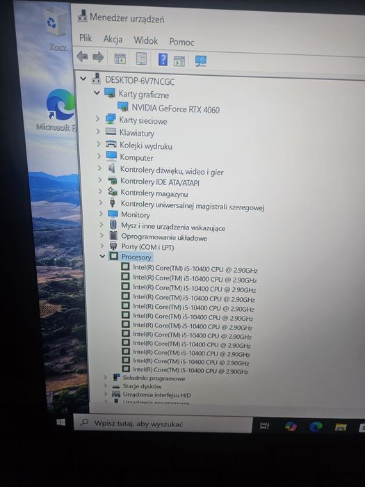 Komputer gamingowy RTX 4060, i5, 16 GB ram