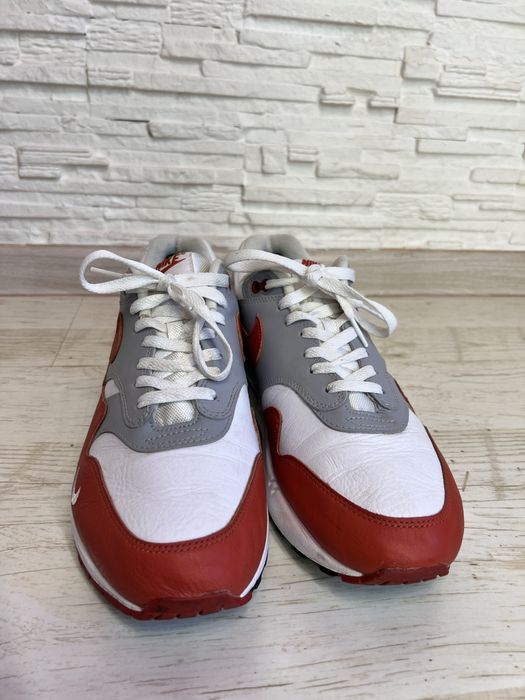 Шкіряні кросівки nike air max 1 martian sunrise