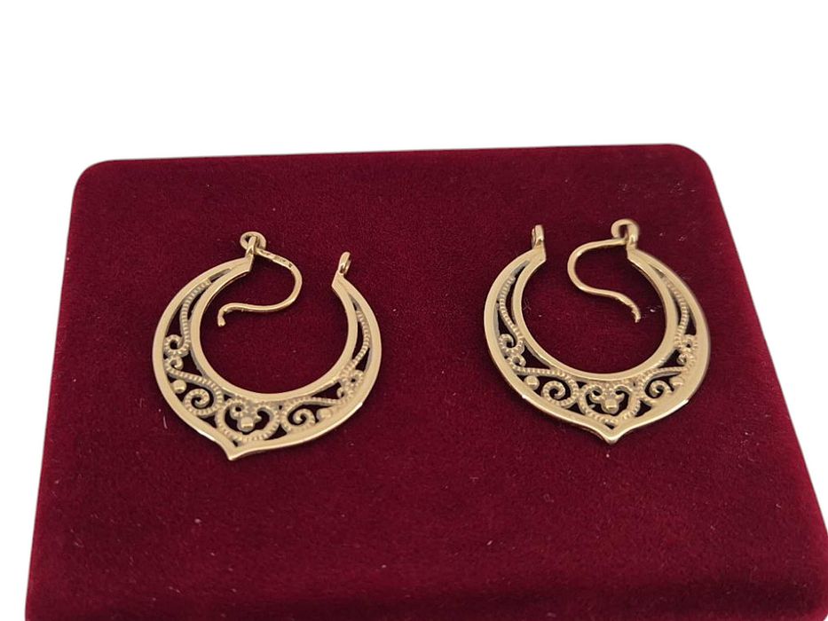 Piękne złote kolczyki 3.67G 14K