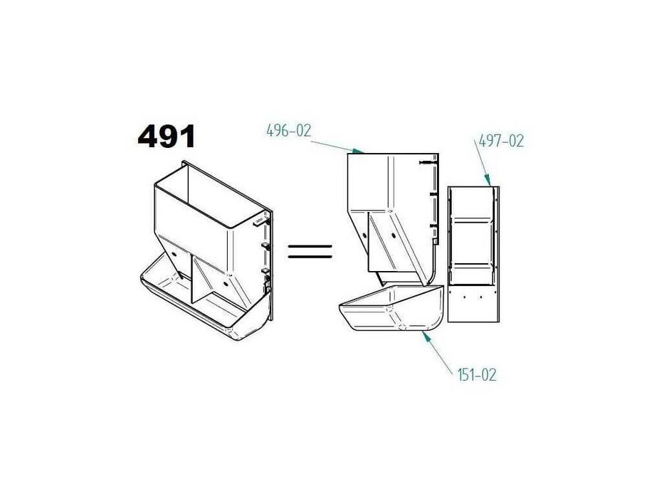 Automat paszowy dla cieląt dwustanowiskowy