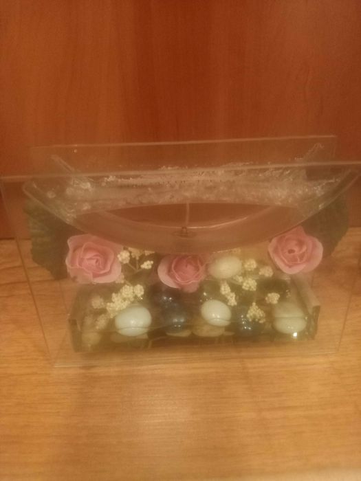 Продам подсвечник статуэтку с ангелочком, коровкой и до.