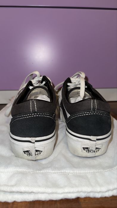 Vans pretas plataforma
