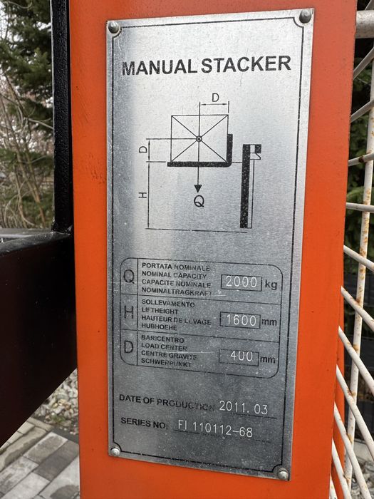 Podnośnik masztowy 2 tony 1,6 m
