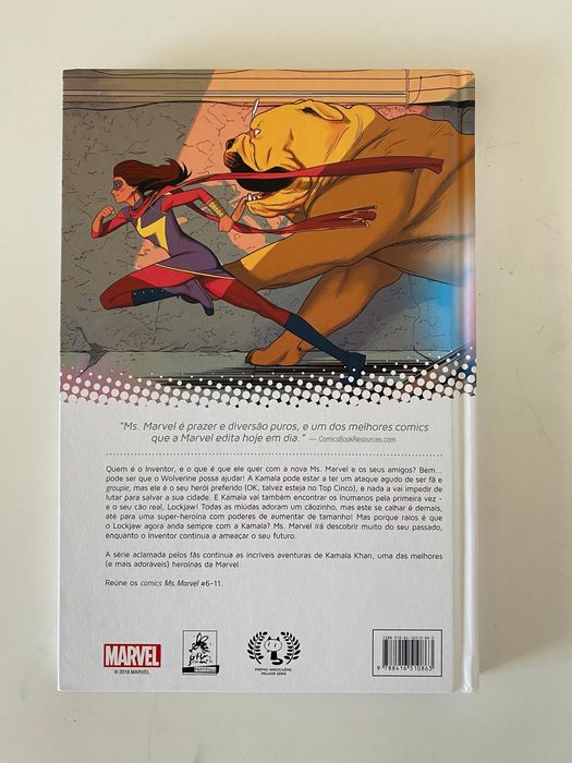 Livro Ms Marvel bd vol 1 e 2
