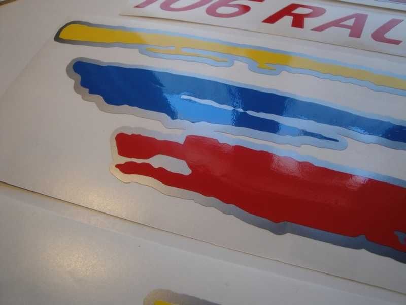 Autocolantes Peugeot 106 rallye serie 2 Mk2 e R2 e serie 1 MK1 S1