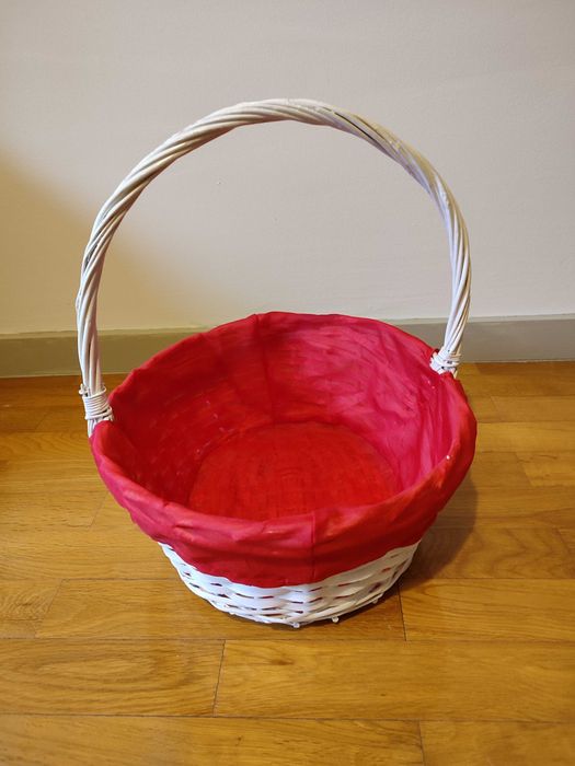 Cesto em verga branco