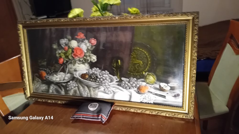 Obraz piękny stary w oryginalnej ramię