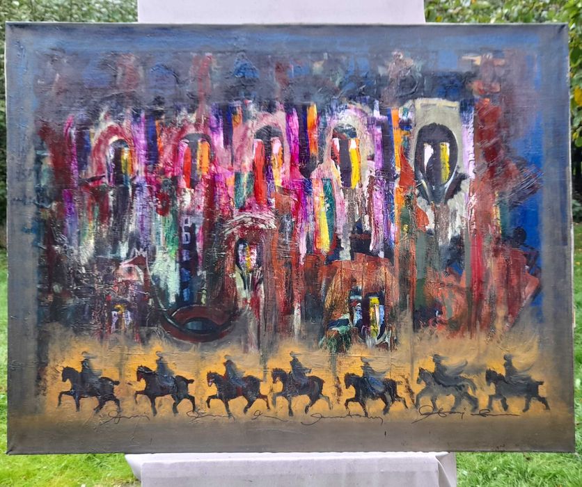 „Pejzaż”, 124×95 cm, Leon Maciej Matschay