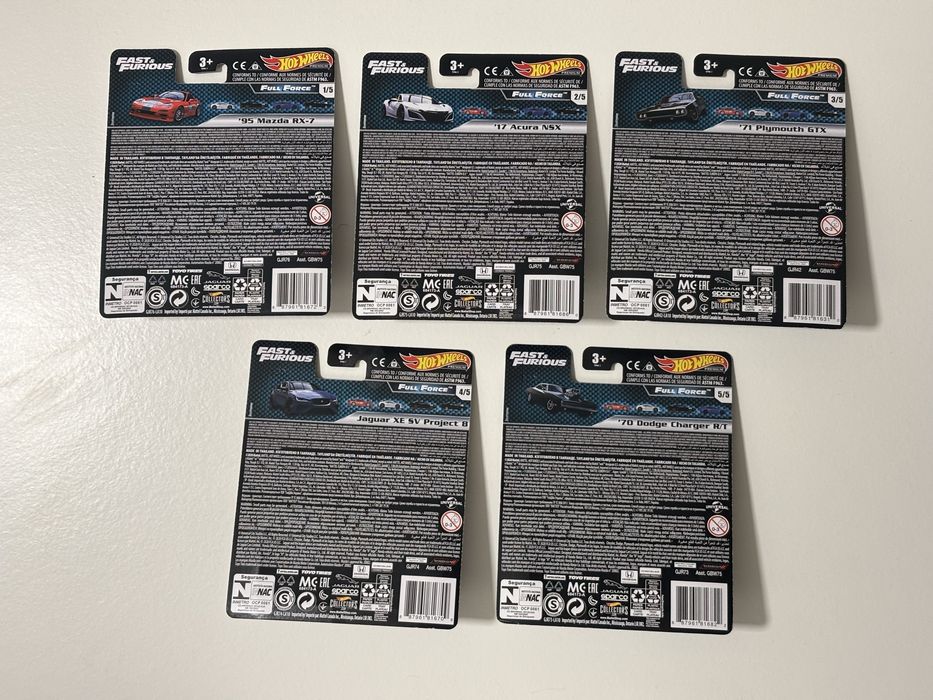 Set Premium Hot Wheels Fast Furious