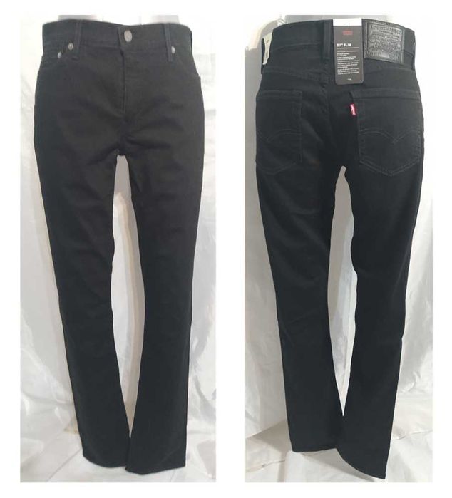 Levi'S 511 Calça ganga preta Tam 30W 34L