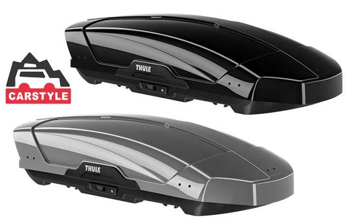 Автобокс на дах Thule Motion XT L чорний сірий глянець 195x89x44 450л