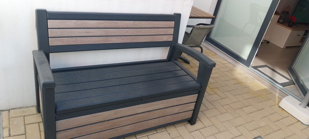 Banco jardim em resina