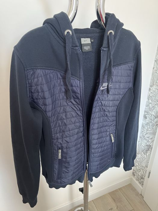 Bluza Nike damska L kaptur pikowana granatowa zip