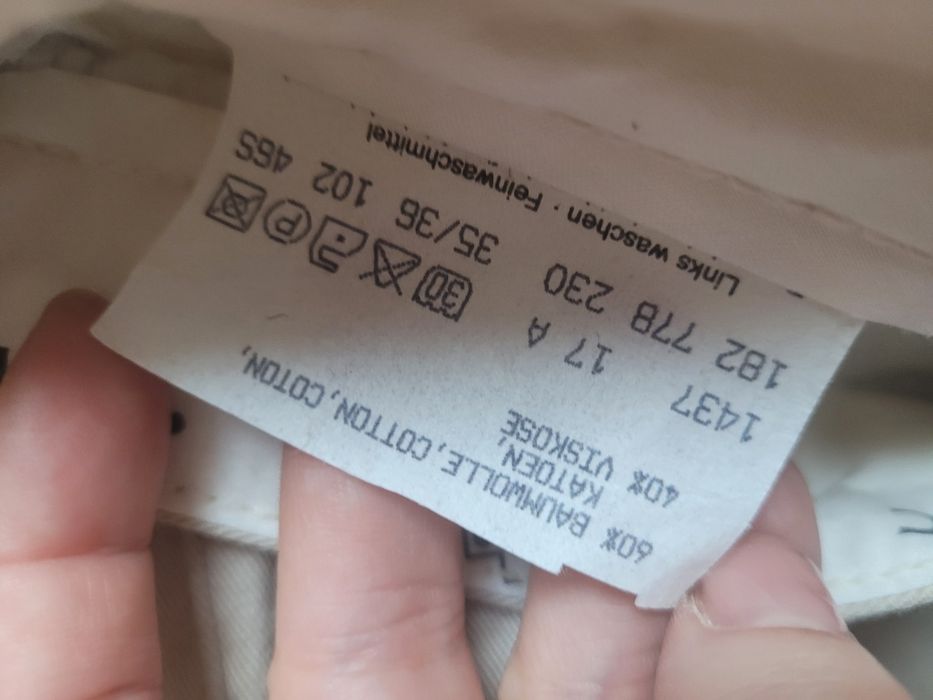 Spodnie beżowe szerokie Mustang New Basic vintage must have