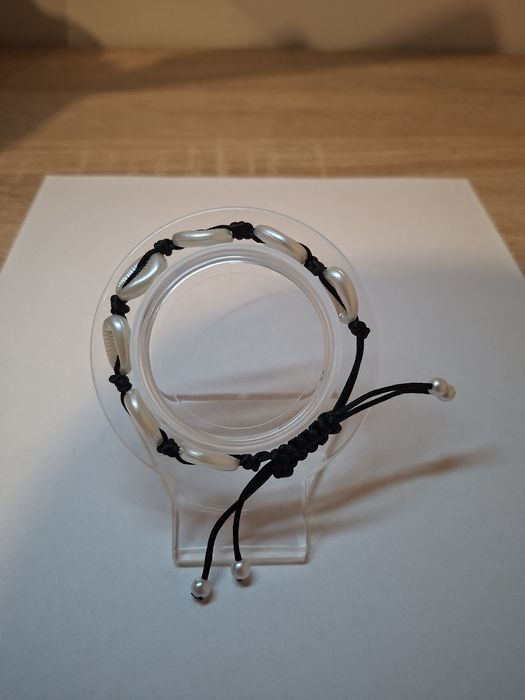 Bransoletka regulowana handmade muszle